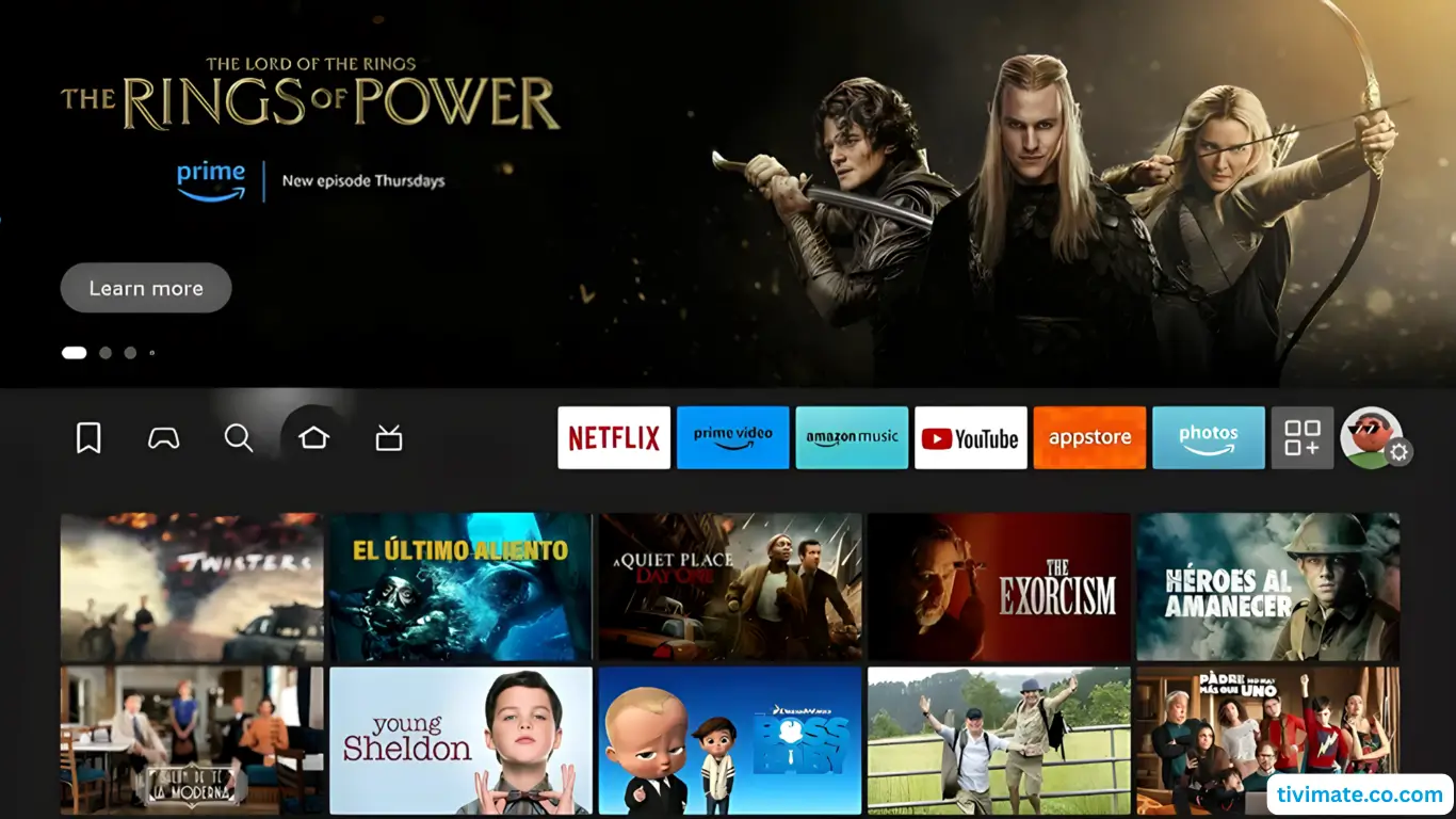 Press the Home button on your Fire TV remote