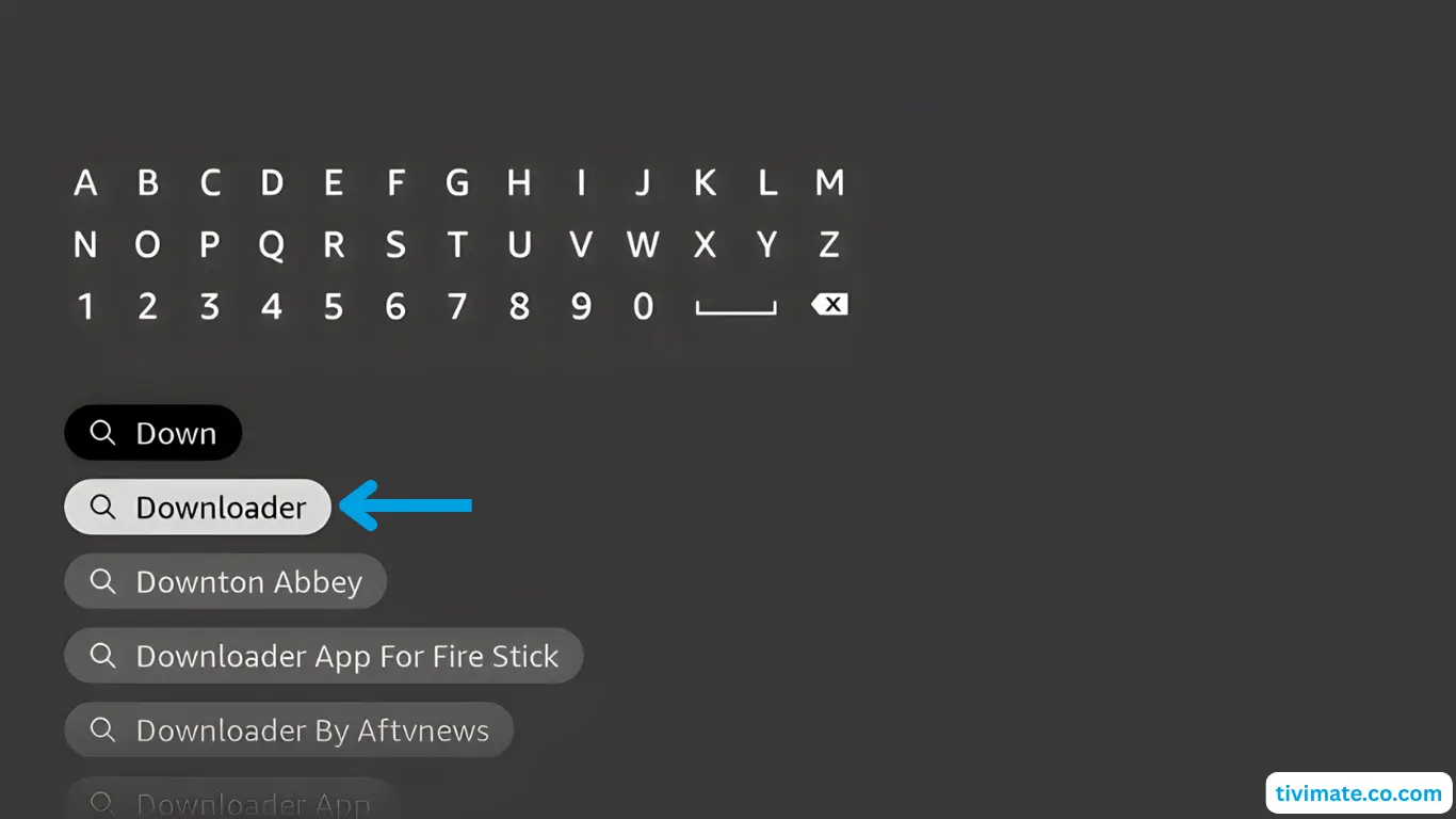 Downloader app shown in search results